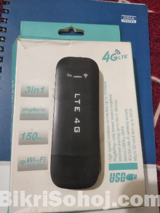 Portable LTE 4G WiFi Dongle 150Mbps Speed with SD Card Slot